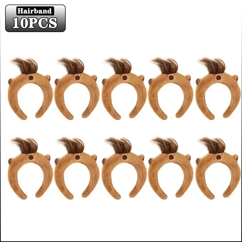 Plush Capybara Hair Headband – Cute Wash Hoop for Girls & Kids