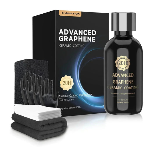 20H Advanced Graphene Ceramic Coating for Cars Ceramic Car Detailing 10+ Years of Long Lasting Protection Ultra High Gloss Peaceful Pleasures Health and Wellness 20H SET