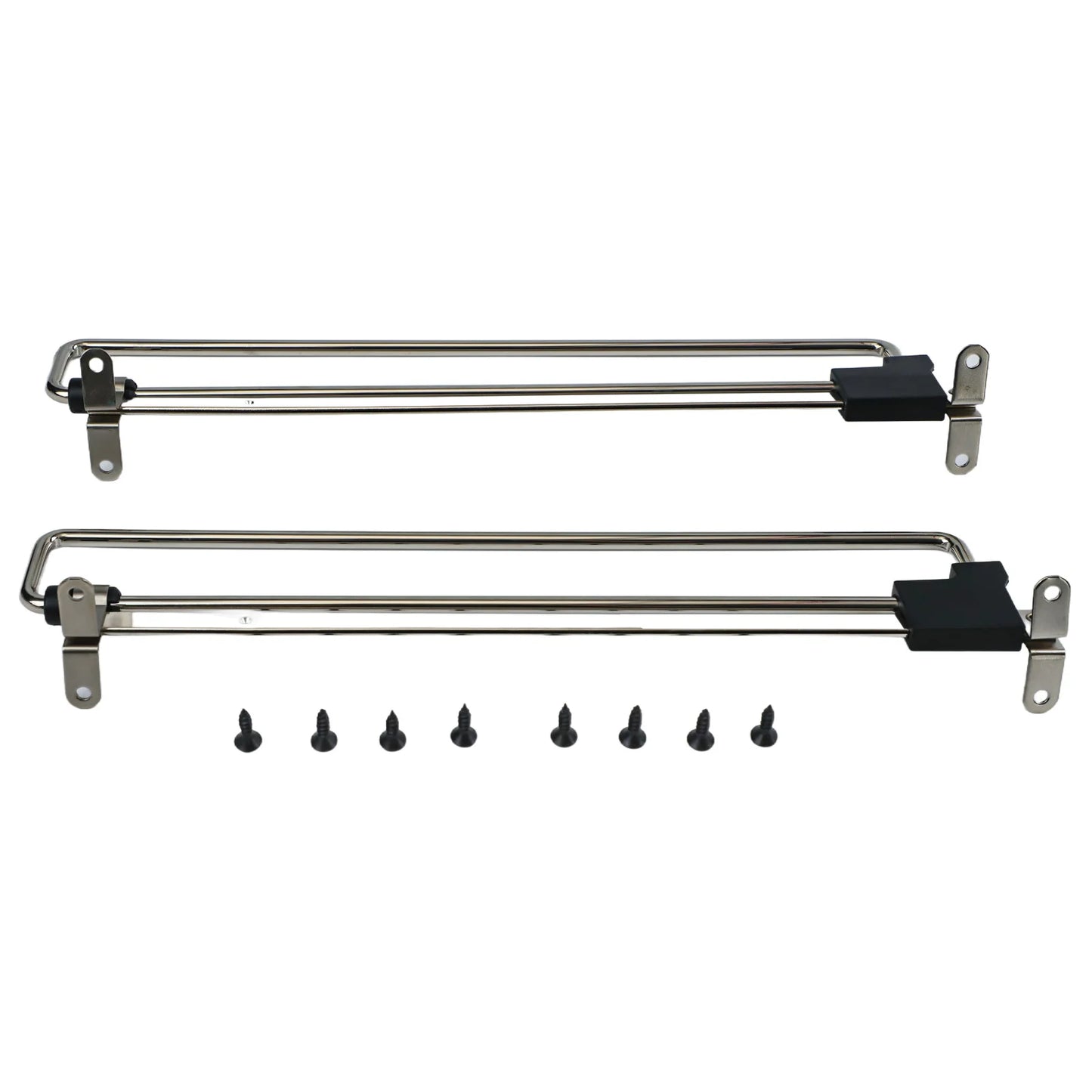 Telescopic Clothes Rods Retractable Pull-out Hanger Mount Wardrobe