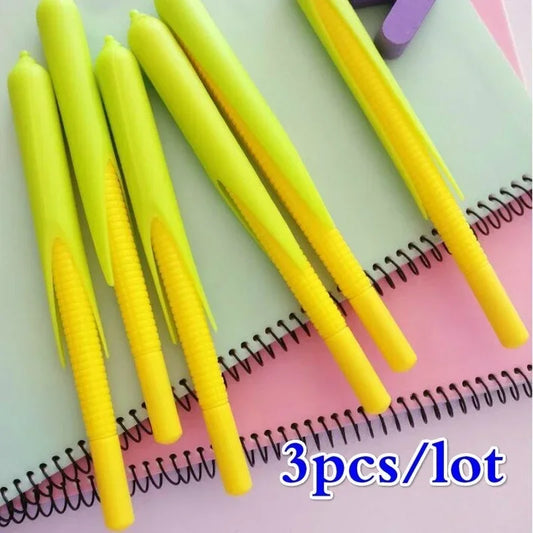 Cute Corn Gel Pen Soft Rubber Pens Creative Stationery Materials Peaceful Pleasures Health and Wellness