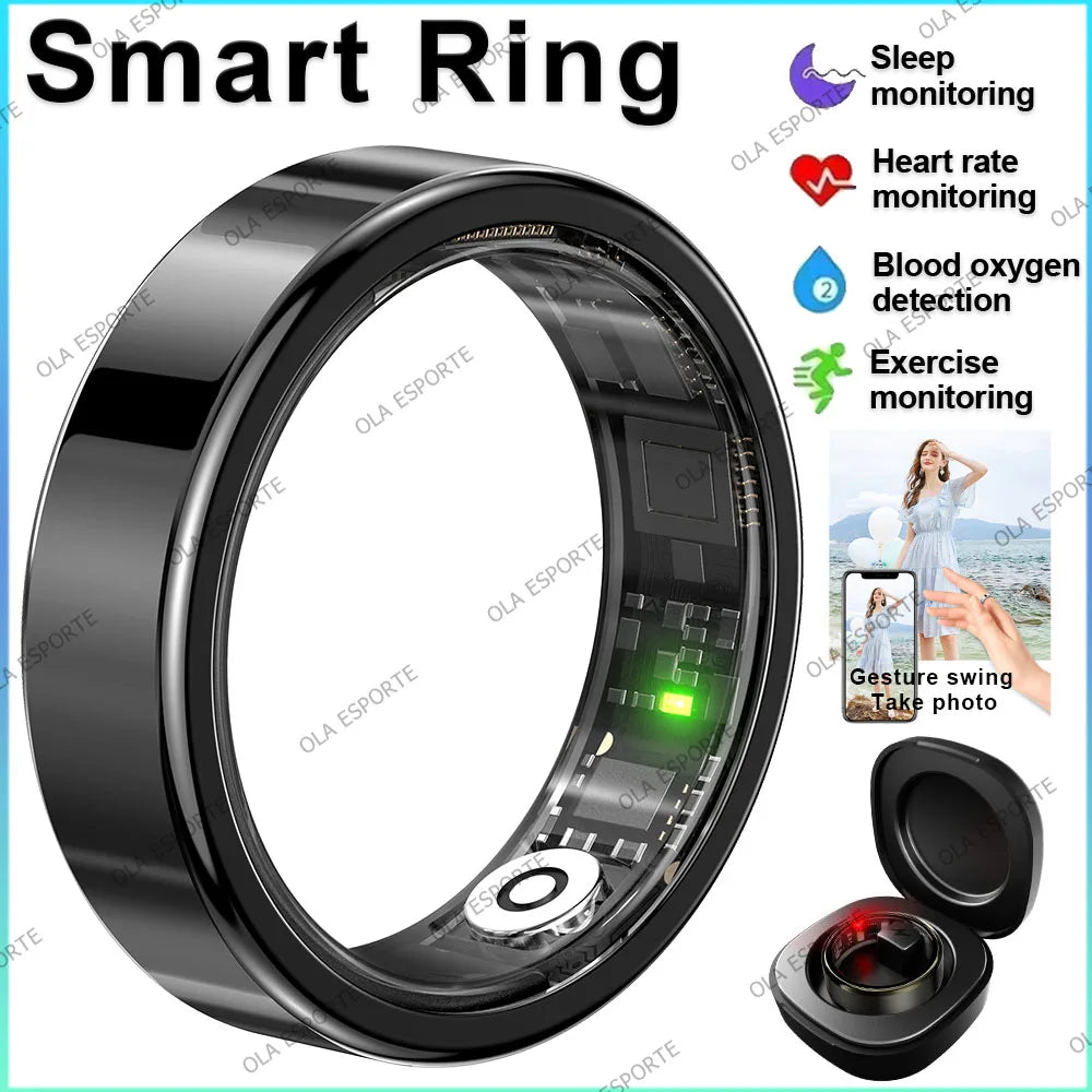 Smart Ring Fitness Tracker – Heart Rate, Sleep & SpO2 Monitor