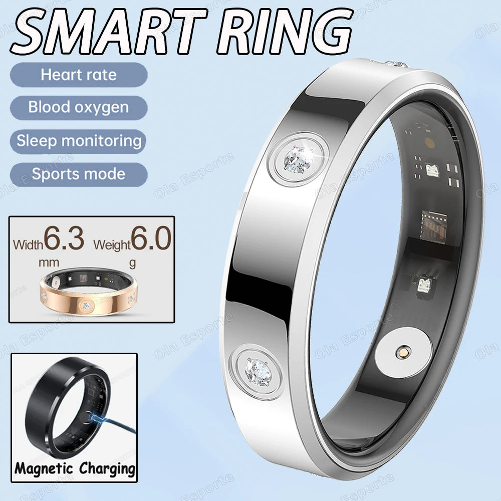 2025 Smart Ring | Heart Rate, Sleep & SpO2 Tracker – IP68