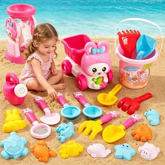 Kids Beach Sand Toys Set – Shovel, Rake & Animal Molds 30PC Kids Sand Toy Set Peaceful Pleasures Health and Wellness