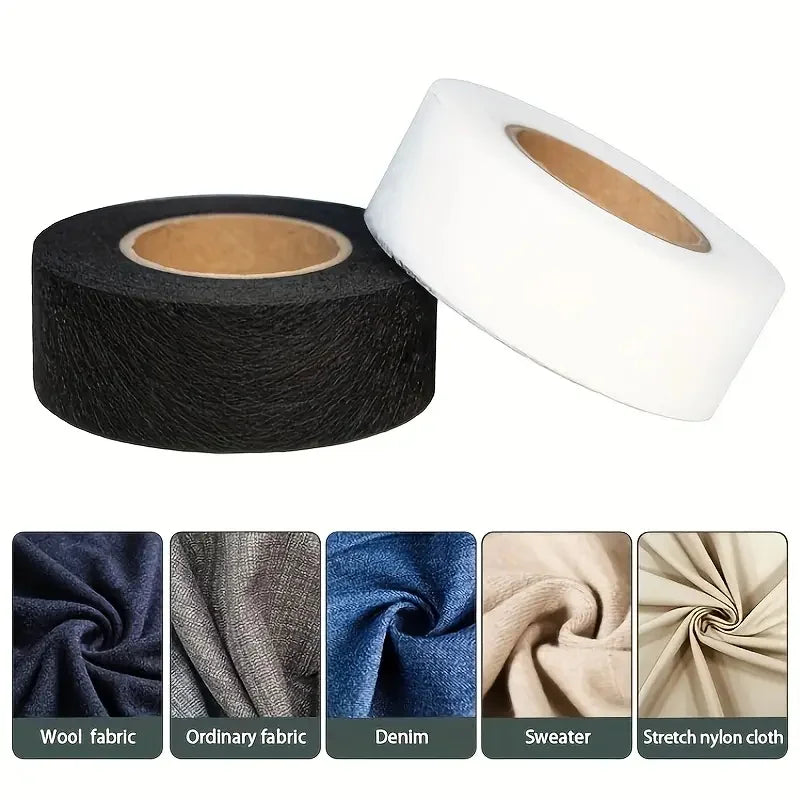 Iron-On Hem Tape 2 Rolls – Double-Sided Fusible Fabric Web