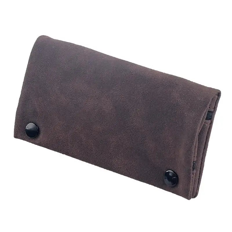 Frosted PU Leather Tobacco Pouch | Foldable Cigarette Storage Bag