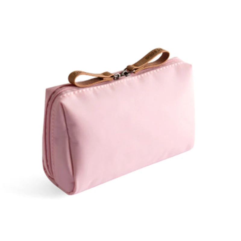 Makeup Bag For Purse Portable Waterproof Cosmetic Bag Lipstick Storage Travel Zipper Pouch For Women Toiletry Organizer Case Peaceful Pleasures Health and Wellness Pink
