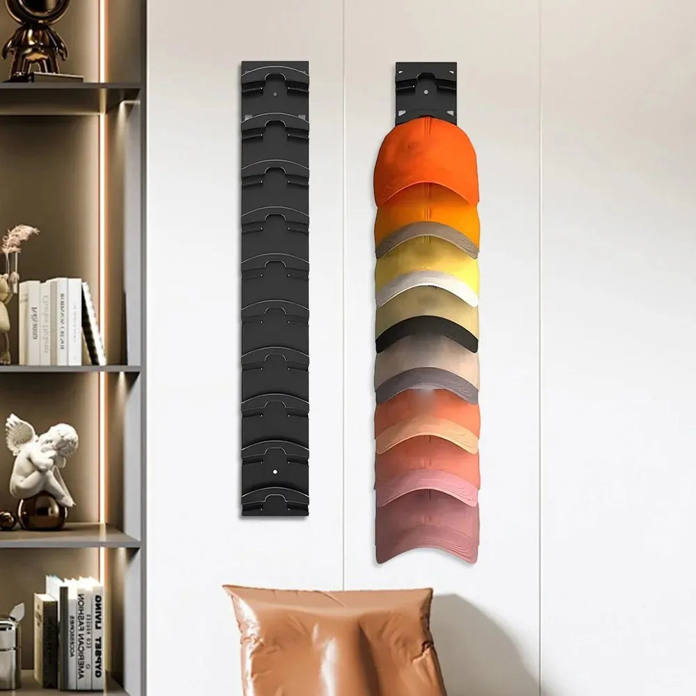 Rotating 10-Grid Baseball Cap Organizer – Wall Hat Rack