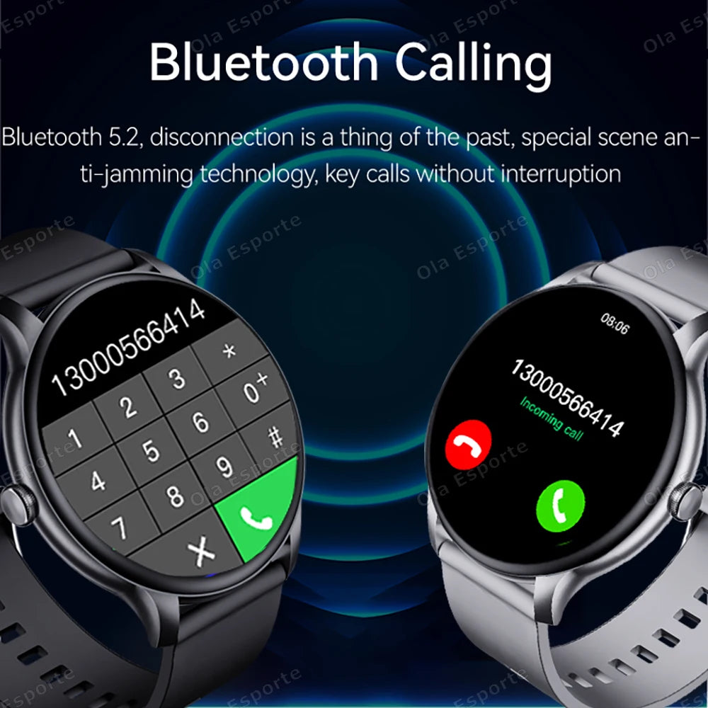 Smart Watch Women Men Full Touch Screen Bluetooth Call Smartwatch Waterproof Sports Fitness Tracker Watches for Android iOS New Peaceful Pleasures Health and Wellness