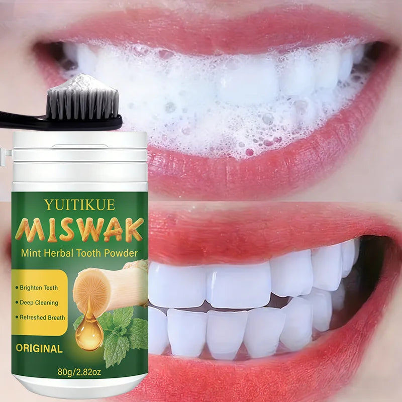 Miswak Mint Herbal Tooth Powder – Natural Brightening & Fresh Breath Herbal Tooth Powder Peaceful Pleasures Health and Wellness Default Title