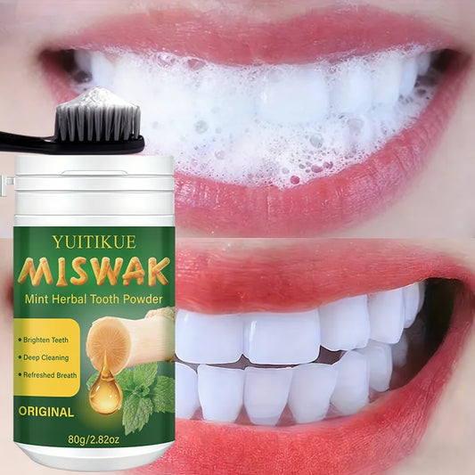 Miswak Mint Herbal Tooth Powder – Natural Brightening & Fresh Breath Herbal Tooth Powder Peaceful Pleasures Health and Wellness Default Title