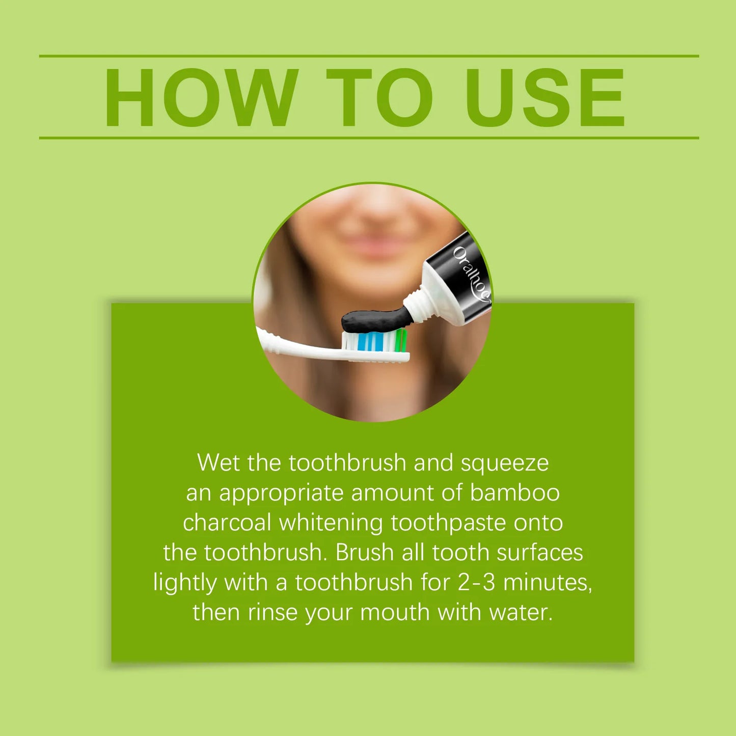Oralhoe Bamboo Charcoal Whitening Toothpaste – Remove Stains