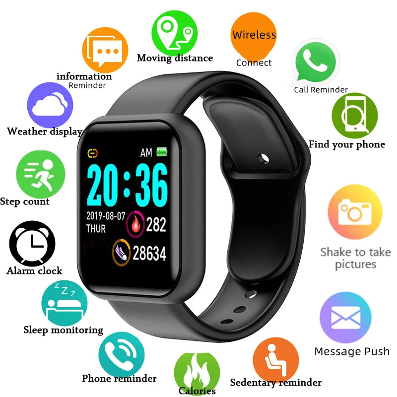 CHAONB D13 Smartwatch – Fitness Tracker, Heart Rate & Sleep Monitor