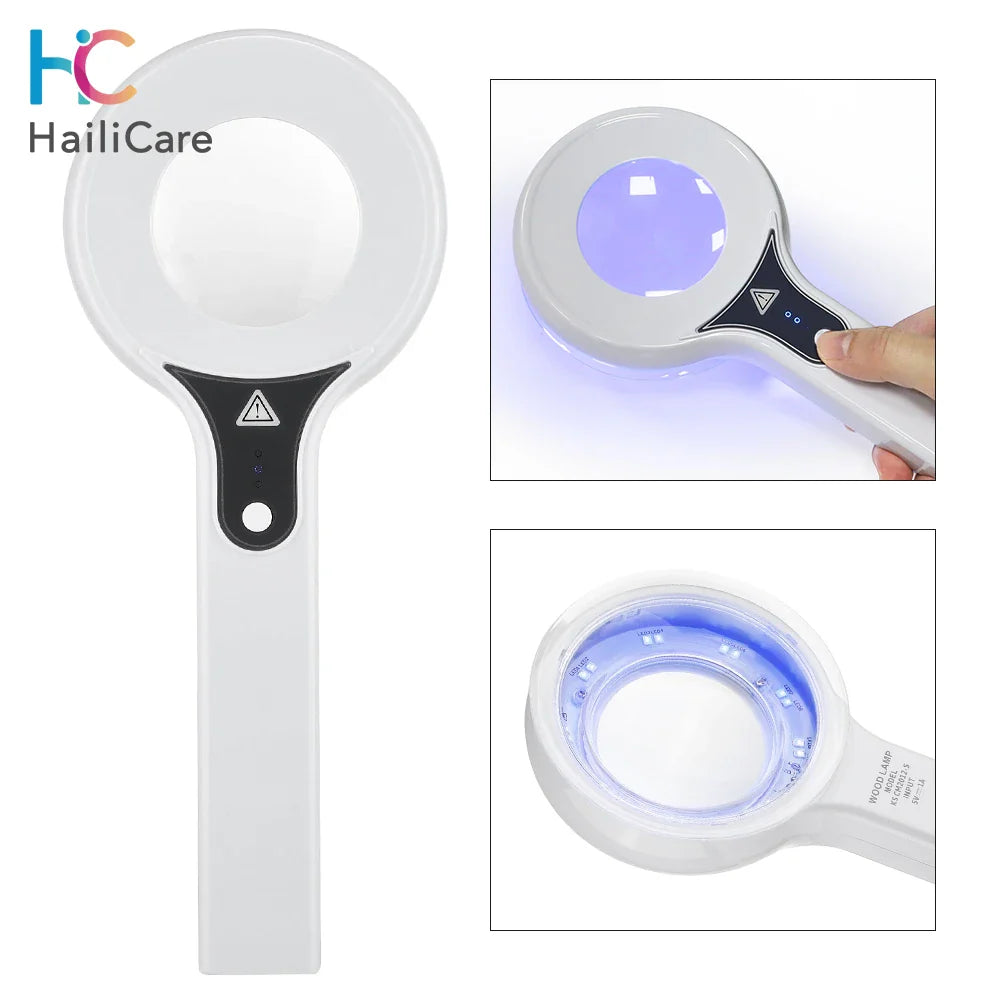 Wood's Lamp UV Skin Analyzer – 3x Magnifying Beauty Tool