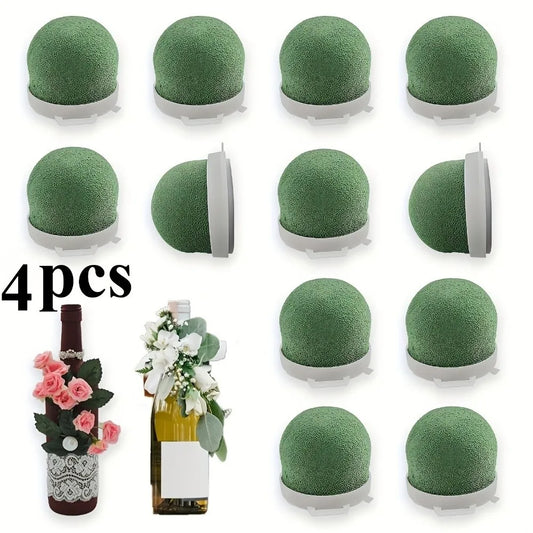 Mini Round Floral Foam Stickers – Wet & Dry, 4PCS Pack Floral Foam Stickers Oasis Select