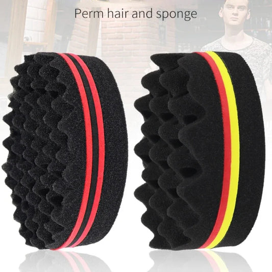 5pcs Oval Double-Side Magic Twist Hair Brush Sponge,Sponge Brush for Natural,afro Coil Wave Dread Sponge Brushes Peaceful Pleasures Health and Wellness