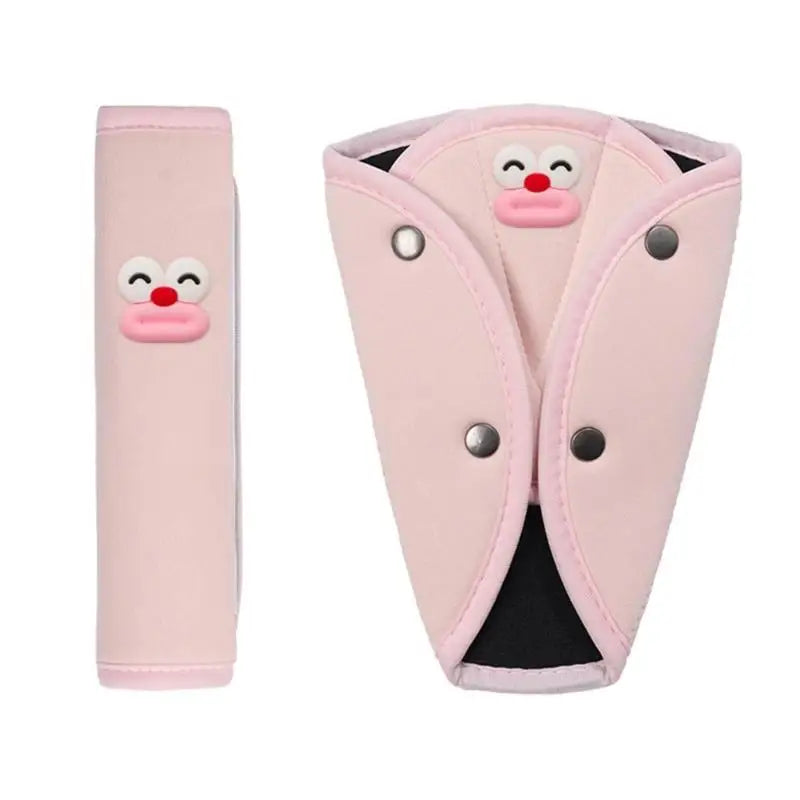 Kids Car Seat Belt Pads – Soft Ice Silk Shoulder Protector 2 Pack