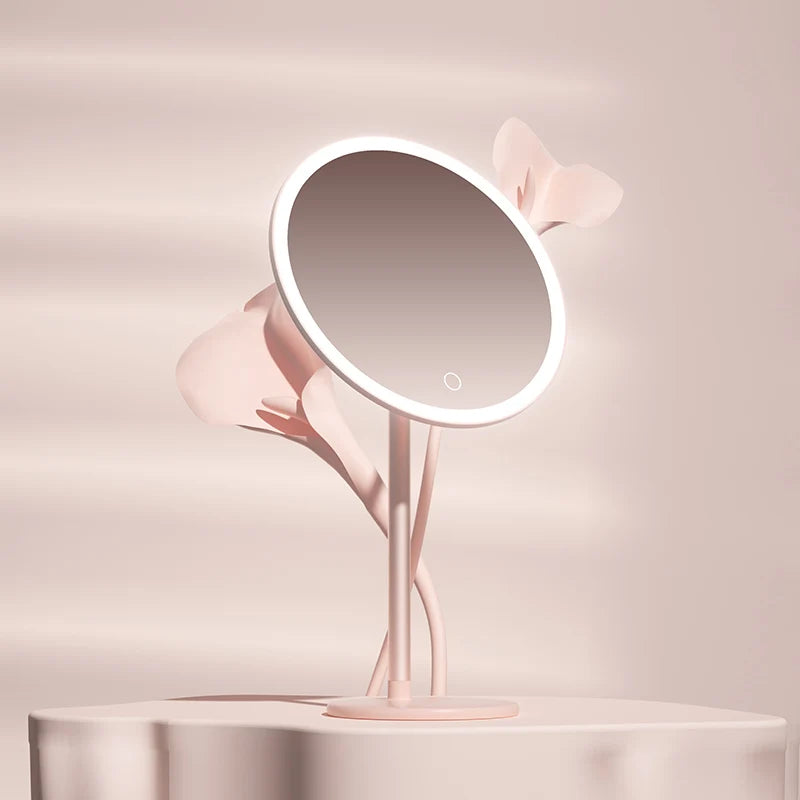 DOCO LAB LED Desktop Makeup Mirror | 3 Colors, 7" & 8"