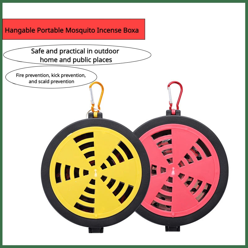 Portable Hangable Mosquito Repellent Incense Disc Box | Outdoor