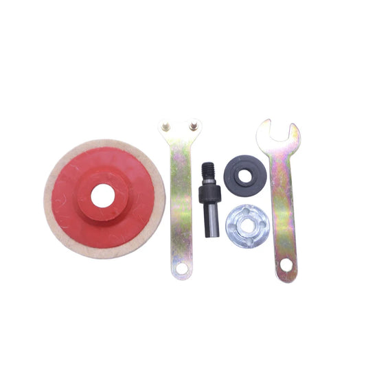 Buffing Pad Wool Polishing Wheel Automotive Detailing Thick Soft Peaceful Pleasures Health and Wellness Red Set