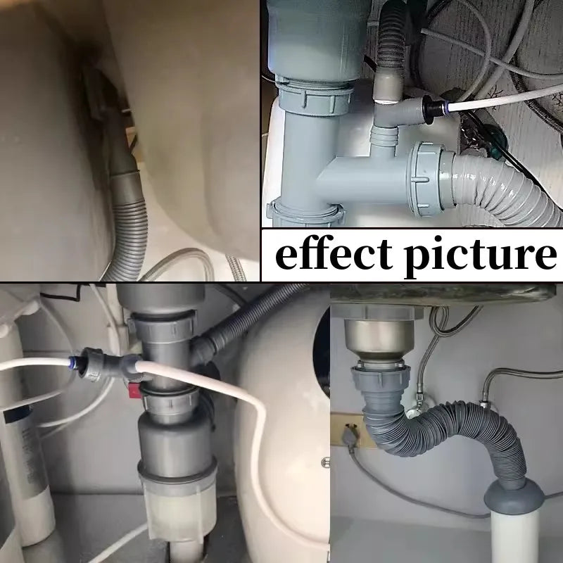 Y-Shape Sink Drain Adapter | Overflow Tube Hose Connector