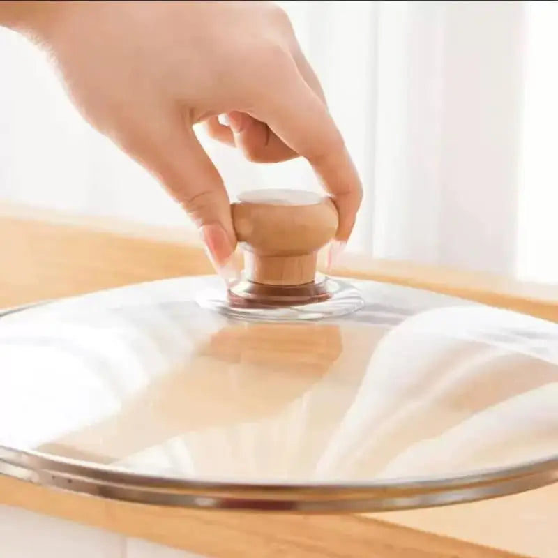 Heat Resistant Wooden Pot Lid Knob – Universal Replacement