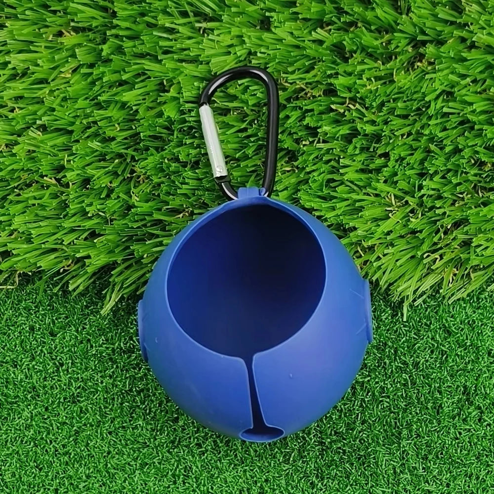 Silicone Park Golf Ball Holder Cover 60mm | Clip-On Sleeve