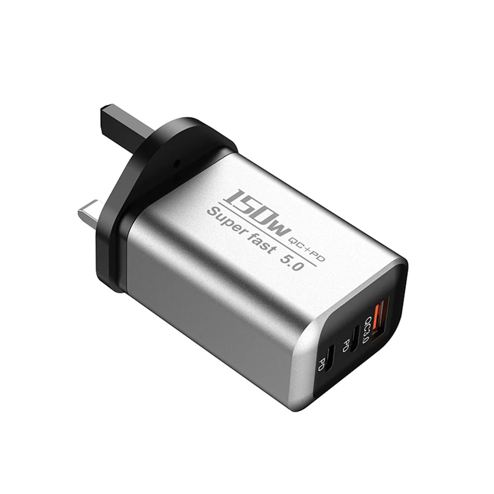 150W USB-C PD Fast Charger Quick Charge 3.0 | EU US UK Plug