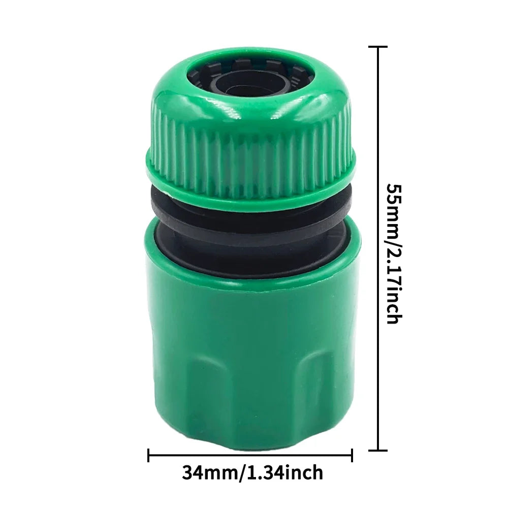 5 Pcs 1/2 " Hose Joint Quick Coupling Connector For Garden Irrigation Plastic Car Wash Peaceful Pleasures Health and Wellness