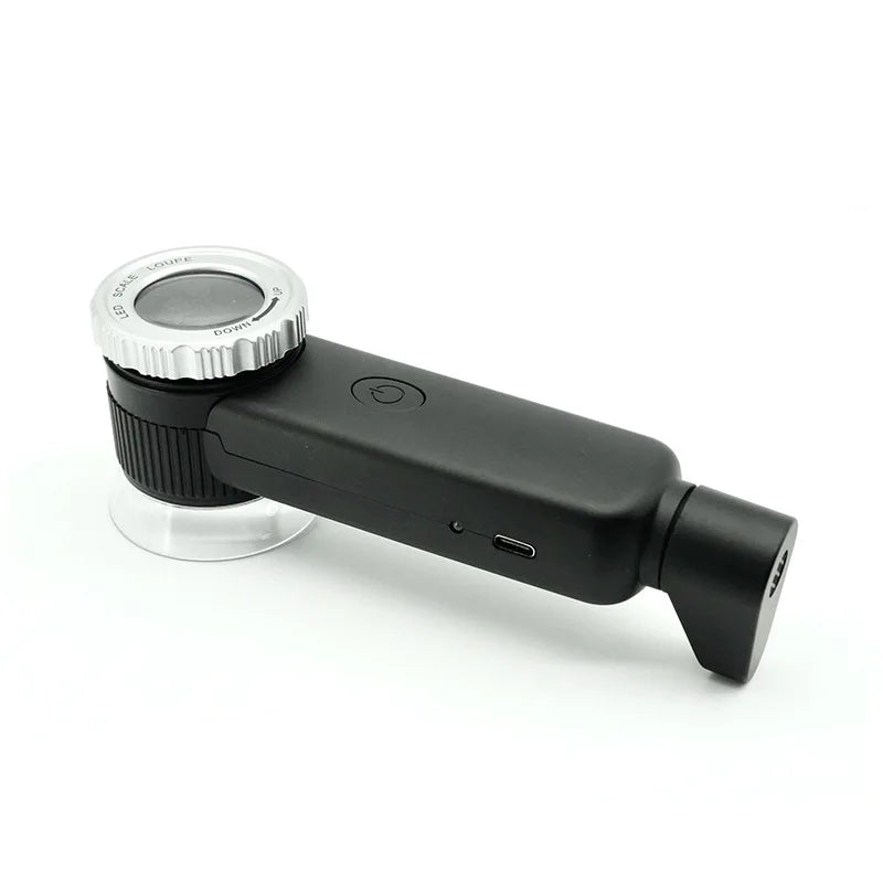 Rechargeable 30X Handheld Magnifying Glass with Led Lights Illuminated Magnifier 3 Light Modes Scale Jewelry Loupe for Seniors Peaceful Pleasures Health and Wellness