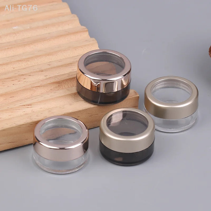 5g Nail Glitter Storage Jars – Transparent ABS Containers 2-Pack