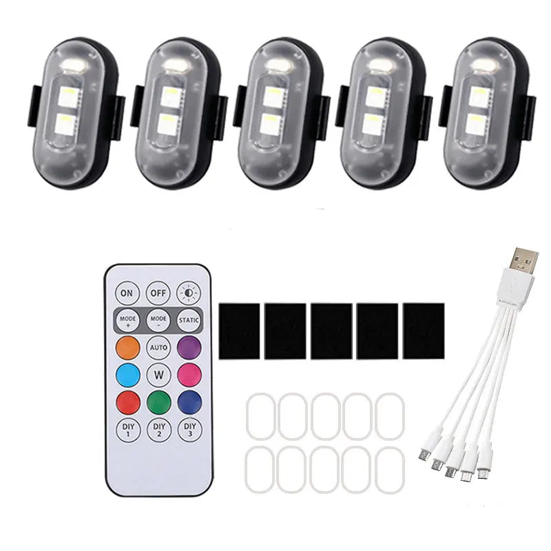 RGB LED Wireless Strobe Light – Drone, Motorcycle & Car