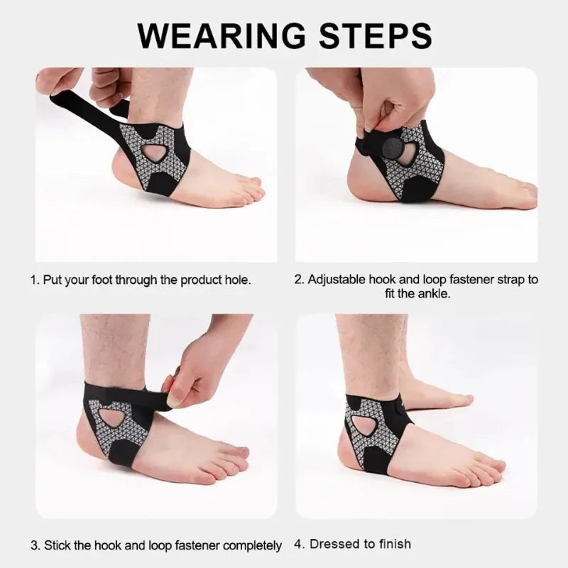 Elastic Ankle Support Sleeve | Plantar Fasciitis & Sprain Relief