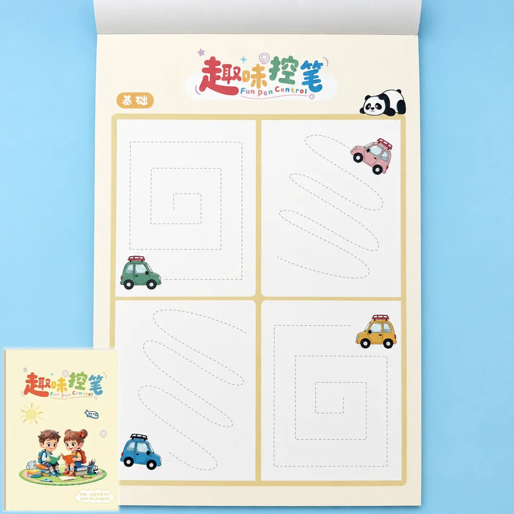 Kids Fun Pen Control Tracing Workbook 35 Pages Preschool Handwriting