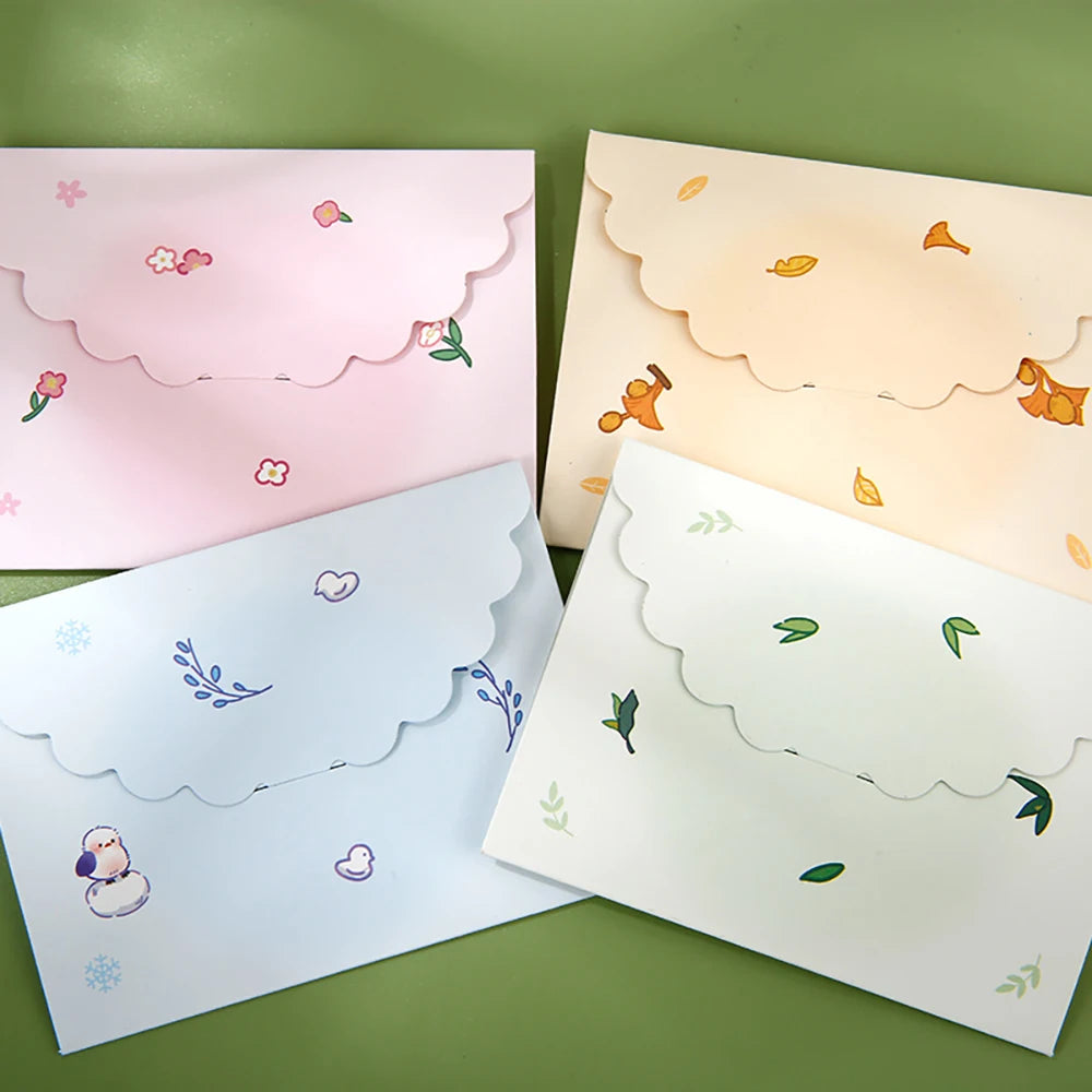 Three Fold Greeting Card Panda Colorful Holiday Cute Folding Cartoon