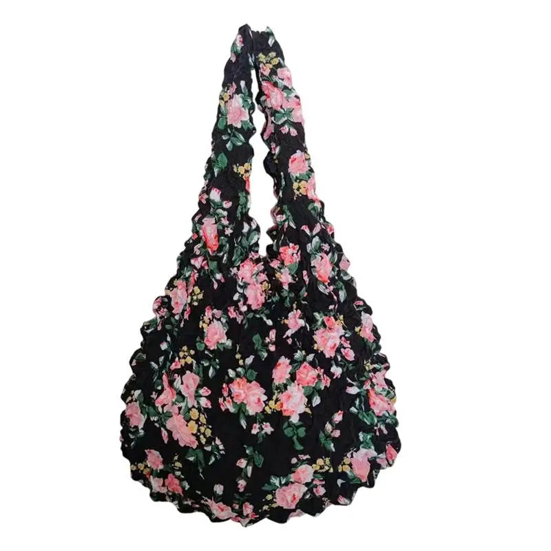 Foldable Pleated Stretch Shopping Bag | Large Capacity Tote