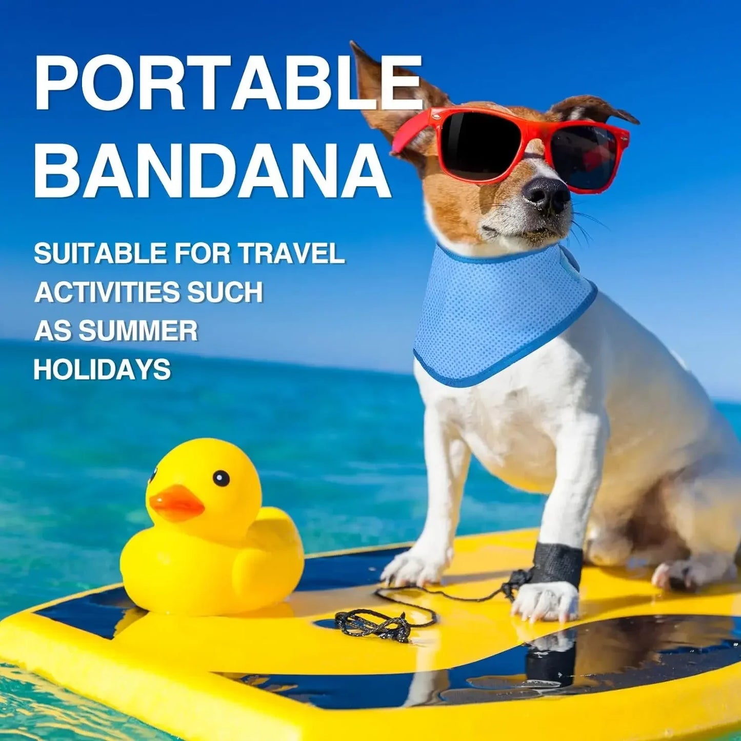 Pet Cooling Bandana Scarf for Dogs & Cats | Summer Neck Wrap