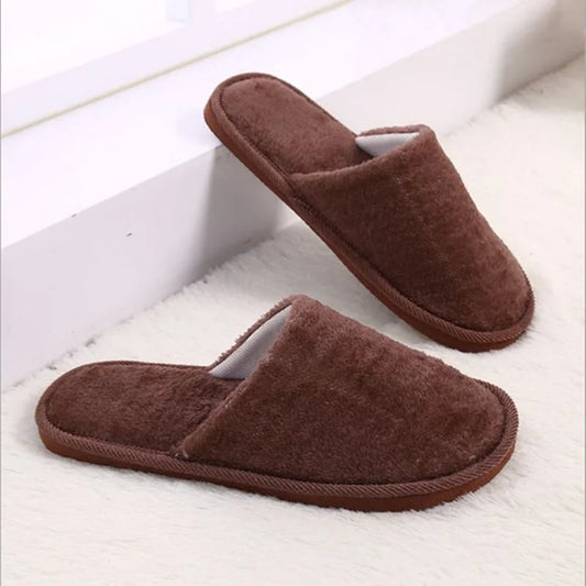 Men's Warm Plush Indoor Slippers – Soft EVA House Slides Men's Indoor Slippers Peaceful Pleasures Health and Wellness