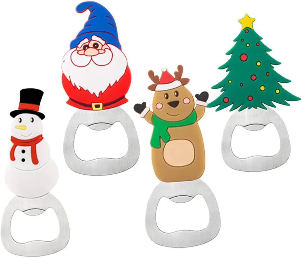 Christmas Bottle Openers – Santa, Snowman & Xmas Tree Designs