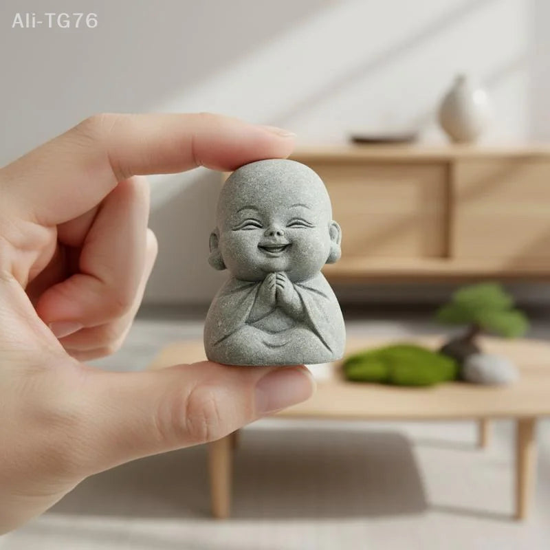 Zen Monk Statues | Resin Figurines for Meditation & Home Decor