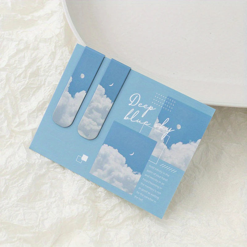 Magnetic Bookmark Beautiful Scenery Clouds Simple Literary Pattern