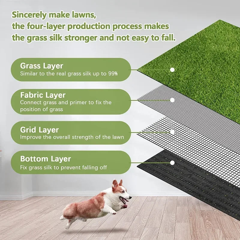 Washable Artificial Grass Dog Potty Training Mat | Indoor & Outdoor