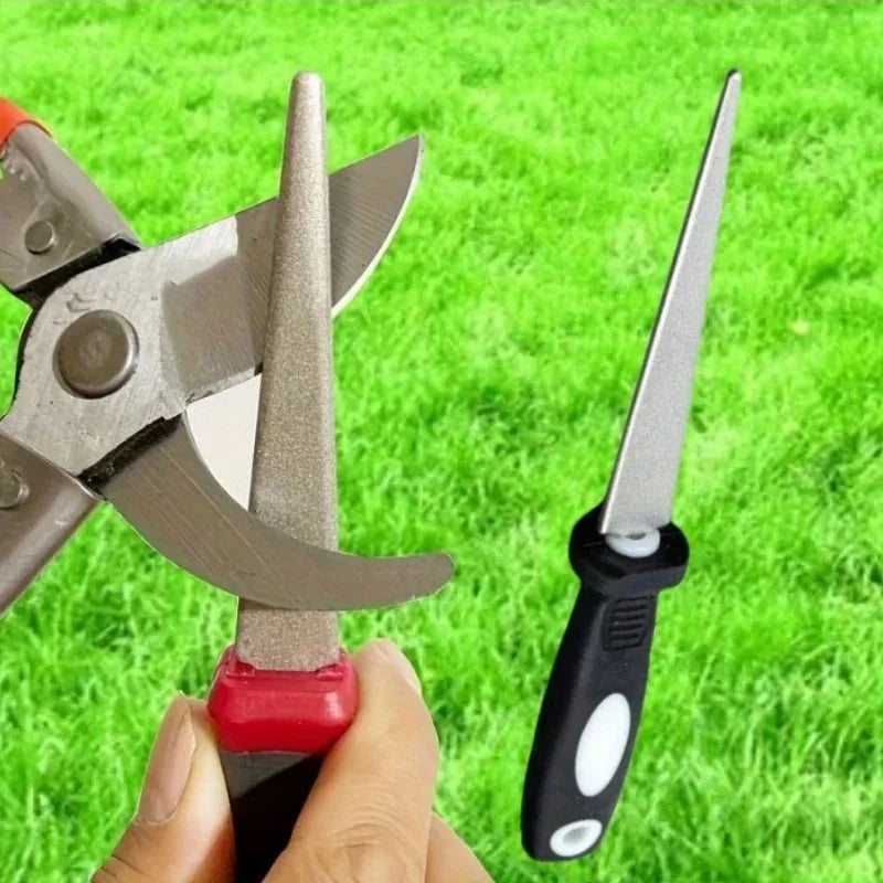 Double-Sided Knife Sharpener – Whetstone with Easy-Grip Handle