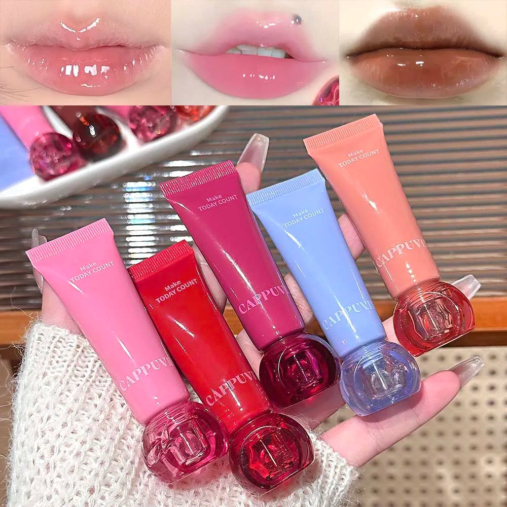 CAPPUVINI 7-Color Mirror Lip Gloss | Moisturizing Plumping Glaze