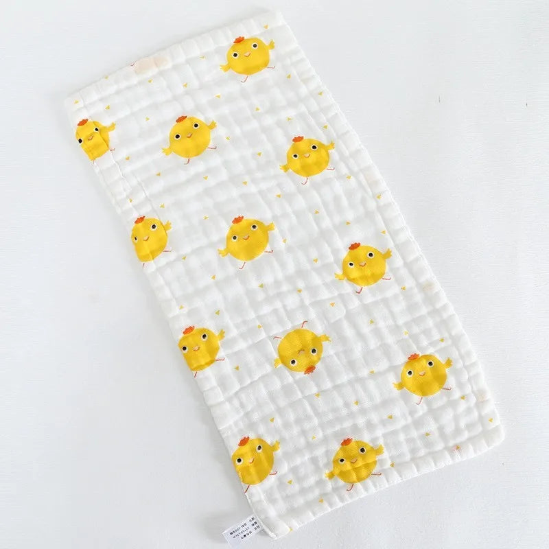 Baby 6-Layer Gauze Cotton Face Towel | Cartoon Handkerchief