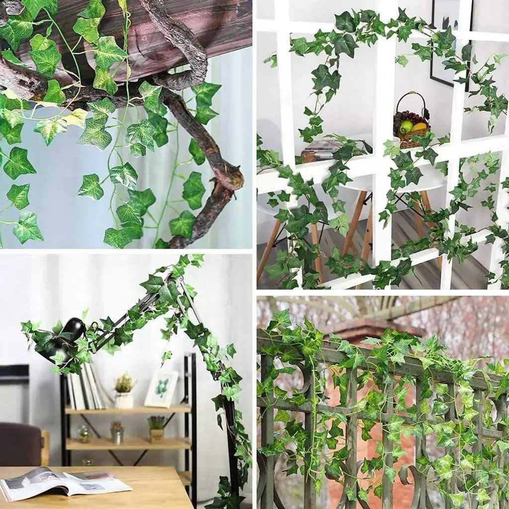 Artificial Ivy Vine Garland – Silk Hanging Leaves for Weddings