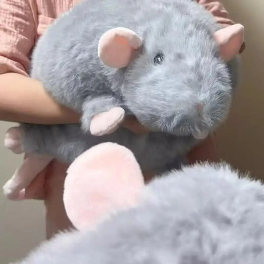 Cute Mouse Plush Toy | Soft Stuffed Animal Doll Gift 30cm Stuffed Plush Toy Peaceful Pleasures Health and Wellness Gray