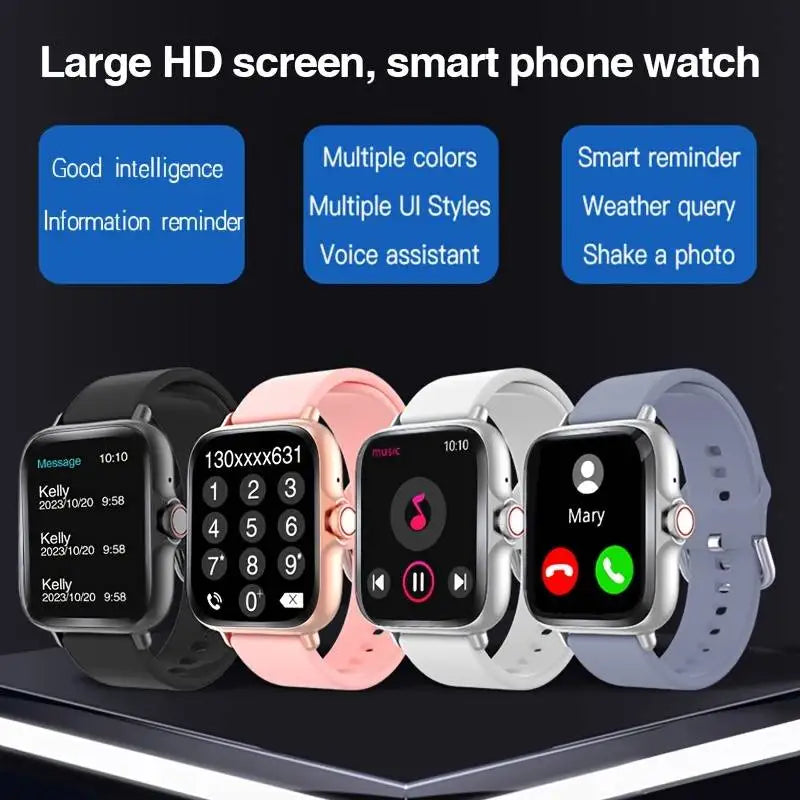 LOMAXFR Smart Watch – Wireless Calling, Multi-Sport, iOS & Android