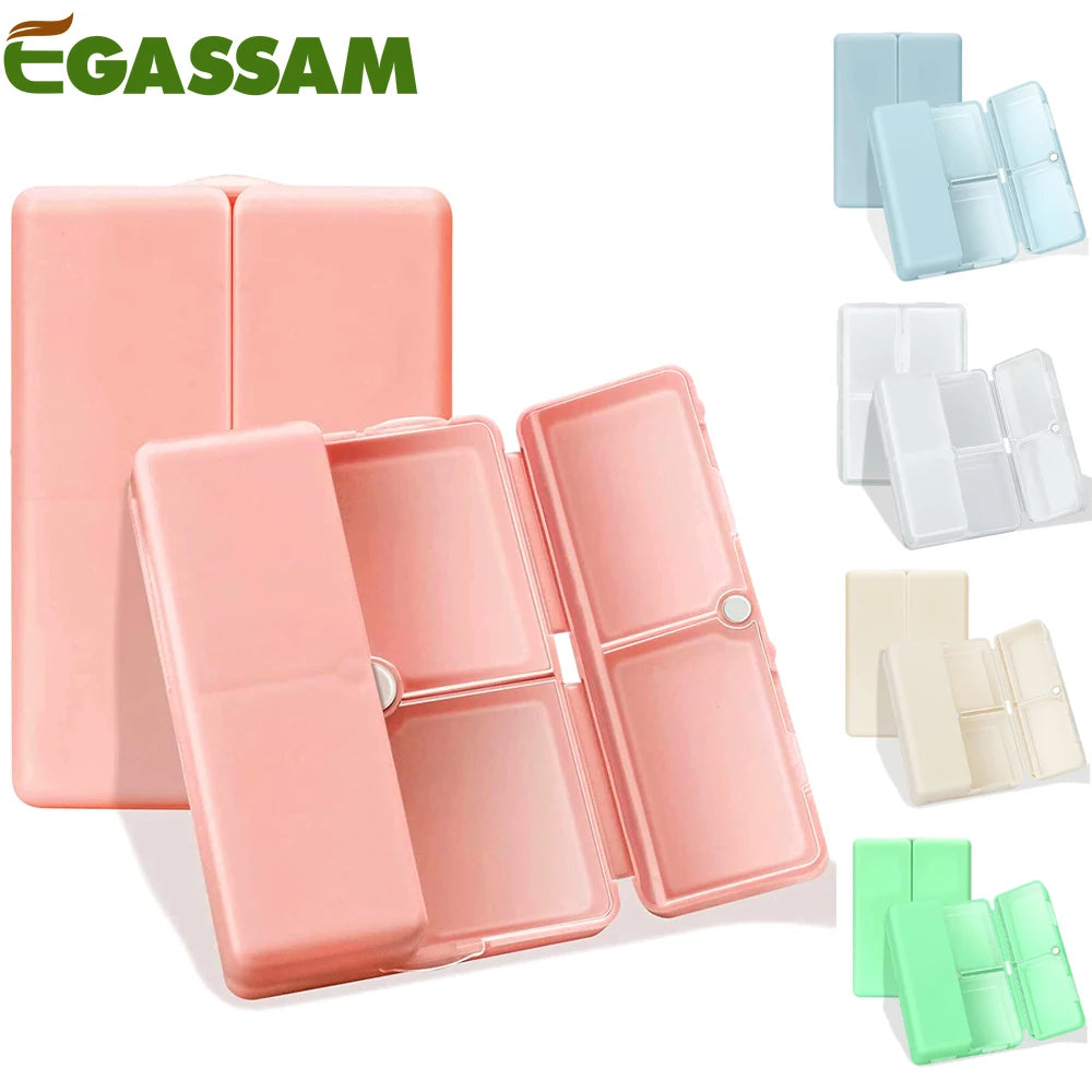 1Pcs Travel Pill Organizer, 7 Compartments Pill Box Pocket Pharmacy for Purse Portable to Hold Vitamins, Medication or Earrings Peaceful Pleasures Health and Wellness