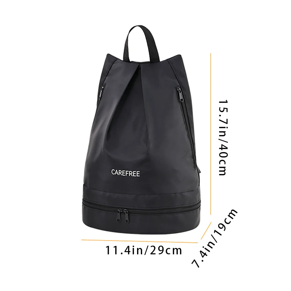 Swimming Backpack Beach Bag Shoe Compartment Dry Wet Separated Sports