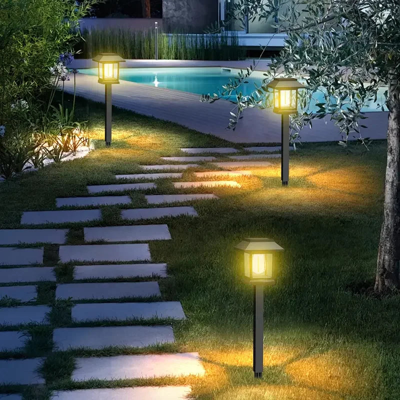 Solar LED Ground Stake Lights – Garden & Lawn 2–8 Pack